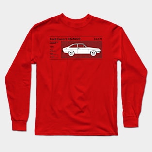 FORD ESCORT RS2000 - road test data Long Sleeve T-Shirt